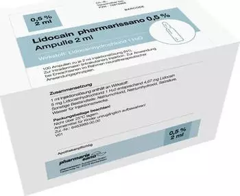 Lidocain Pharmarissano 0,5% Injektionsl&ouml;sung (100x2ml)