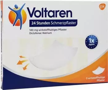 Voltaren 24 Stunden Schmerzpflaster 140mg wirkstoffhaltiges Pflaster (5 Stk.)