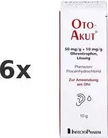 Otoakut 50 mg/g + 10 mg/g Ohrentropfen L 10 g