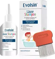 PZN-DE 18495841, Evolsin medical UG Evolsin L&auml;useshampoo mit L&auml;usekamm 120 ml,