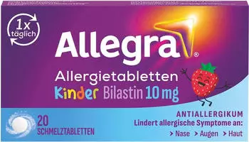 Allegra Allergietabletten Kinder 10 mg Schmelztabletten (20 Stk.)