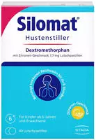 Silomat Hustenstiller Dmp Zitron.-geschm.7,7mg Lup 40 St