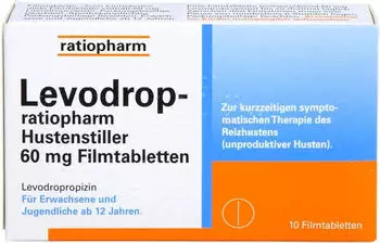 LEVODROP-ratiopharm Hustenstiller 60mg Filmtabletten (10 Stk.)