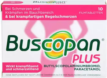 Buscopan plus bei Regelschmerzen Filmtabletten (10 Stk.)