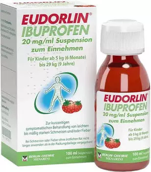 Eudorlin Ibuprofen 20mg/ml Suspension zum Einnehmen (100ml)