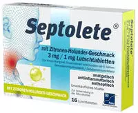PZN-DE 19104446, TAD Pharma Septolete Zitrone-Holunder-Geschmack 3 mg / 1 mg