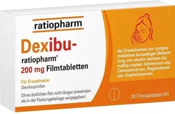 Dexibu-ratiopharm 200mg Filmtabletten (20 Stk.)