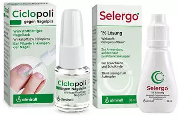 Ciclopoli gegen Nagelpilz Nagellack 6,6ml + Selergo 1% L&ouml;sung 3ml