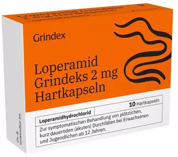 Grindex Loperamid Grindeks 2mg Hartkapseln (10 Stk.)