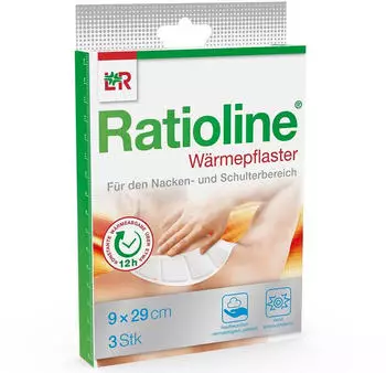 Ratioline W&auml;rmepflaster Nacken und Schulter 9x29cm (3 Stk.)