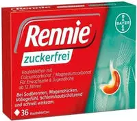 Rennie Zuckerfrei Kautabletten 36 St