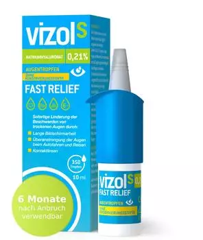 Vizol S 0,21% Fast Relief Augentropfen 10 ml