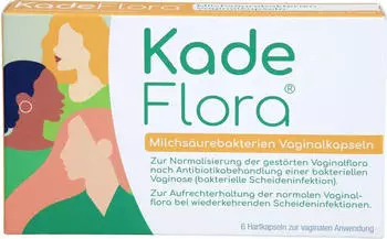 KadeFlora Milchsäurebakterien Vaginalkapseln (6 Stk.)