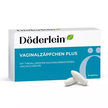 D&ouml;derlein Vaginalz&auml;pfchen Plus Milchs&auml;ure + Laktobaz (10 Stk.)