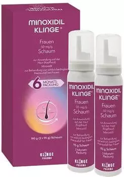 Minoxidil Klinge Frauen 50mg/ml Schaum (2x95g)