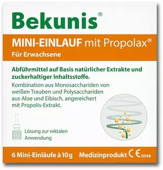 Bekunis Mini-Einlauf mit Propolax Klistiere (6x10g)