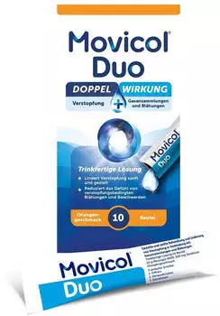 Movicol Duo trinkfertige L&ouml;sung Macrogol & Simeticon Beutel (10 Stk.)