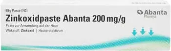 Zinkoxidpaste Abanta 200mg/g (50g)
