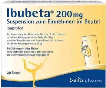 Ibubeta 200mg Suspension zum Einnehmen im Beutel (20 Stk.)