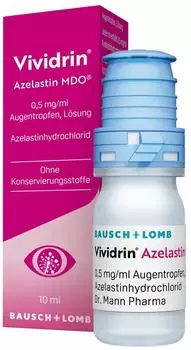 Vividrin Azelastin MDO 0,5mg/ml Augentropfen L&ouml;sung (10ml)
