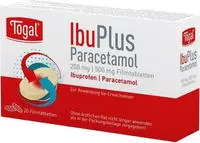 Togal Ibuplus Paracetamol 200 Mg/500 Mg Filmtabl. 20 St