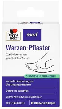 Med Warzen-Pflaster wasserfest 16 Stk.