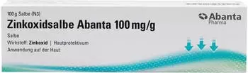 Zinkoxidsalbe Abanta 100mg/g (100g)
