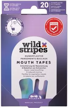 Wild Stripes Mouth Tapes Mundpflaster in 2 Formen 20 St&uuml;ck