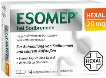 Hexal ESOMEP HEXAL bei Sodbrennen 20 mg msr.Hartkapseln 14 St