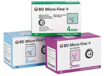Diaprax BD Micro fine+ Pen-Nadeln 0,23 x 4 mm (100 Stk.)