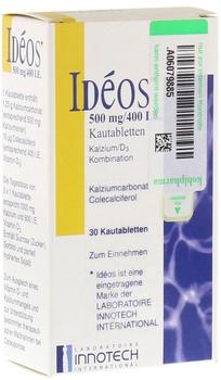 KOHLPHARMA GMBH Ideos 500 mg/400 I.E. Kautabletten