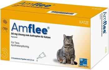 Tad Pharma Amflee Spot-On für Katzen 50mg 3 Pipetten