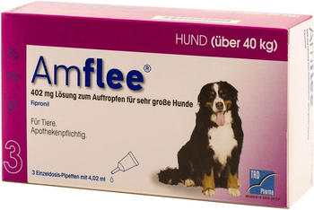 Tad Pharma Amflee Spot-On für Hunde 40-60kg 402mg 3 Pipetten