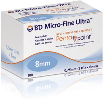 B2B Medical BD Mirco Fine Ultra Pen-Nadeln 0,25 x 8 mm (100 Stk.)