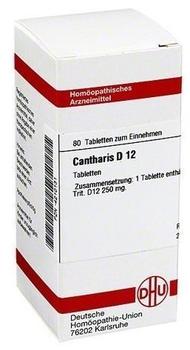 DHU Cantharis D 12 Tabletten (80 Stk.)