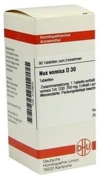 NUX VOMICA D 30 Tabletten 80 St Tabletten