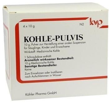 Kohle pulvis Pulver (4 x 10 g)