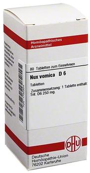 DHU Nux Vomica D 6 Tabletten (80 Stk.)