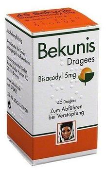 Bekunis Dragees Bisacodyl 5 mg (45 Stk.)