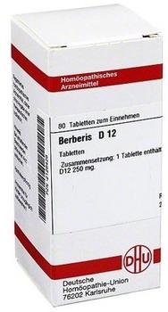 DHU Berberis D 12 Tabletten (80 Stk.)