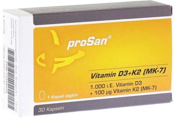 Prosan Vitamin D3 + K2 1.000 I.E. Kapseln (30 Stk.)