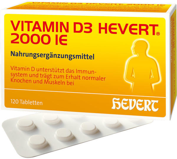 Hevert Vitamin D3 2.000 I.E. Tabletten (120 Stk.)