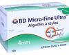 BD MICRO-FINE ULTRA Pen-Nadeln 0,23x4 mm 32 G 100 Stück