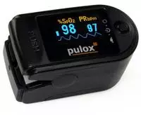 Pulox PO-200 Set - Finger-Pulsoximeter - Schwarz 1 St