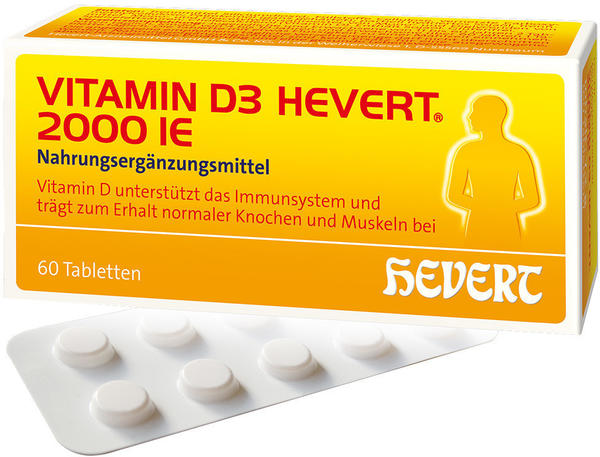 Hevert Vitamin D3 2.000 I.E. Tabletten (60 Stk.)