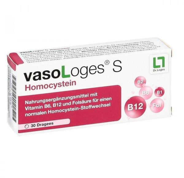 Dr. Loges vasoLoges S Homocystein Dragees (30 Stk.)