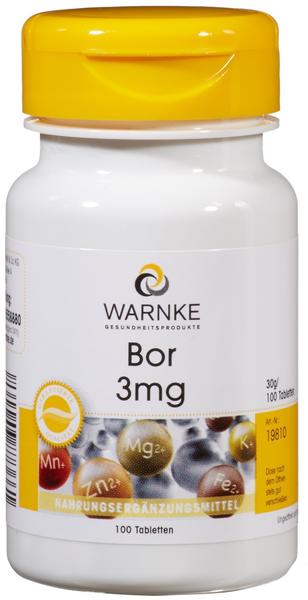 Warnke Gesundheit Bor 3mg Tabletten (100 Stk.)