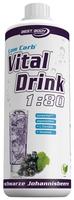 Best Body Nutrition Vital Drink Zero - Schwarze Johannisbeere - 1000 ml Flasche