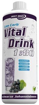 Best Body Nutrition Low Carb Vital Drink schwarze Johannisbeere 1000ml