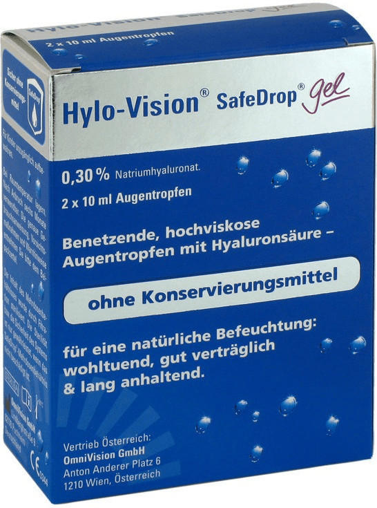 Omnivision Hylo-Vision SafeDrop Gel Augentropfen (2 x 10ml) Test TOP  Angebote ab 17,19 € (Juni 2023)